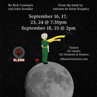 Theater poster for the Alban Arts Center production of The Little Prince